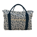 BOLSA DE VIAJE FLORES AZULES