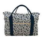 BOLSA DE VIAJE FLORES AZULES