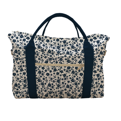 BOLSA DE VIAJE FLORES AZULES
