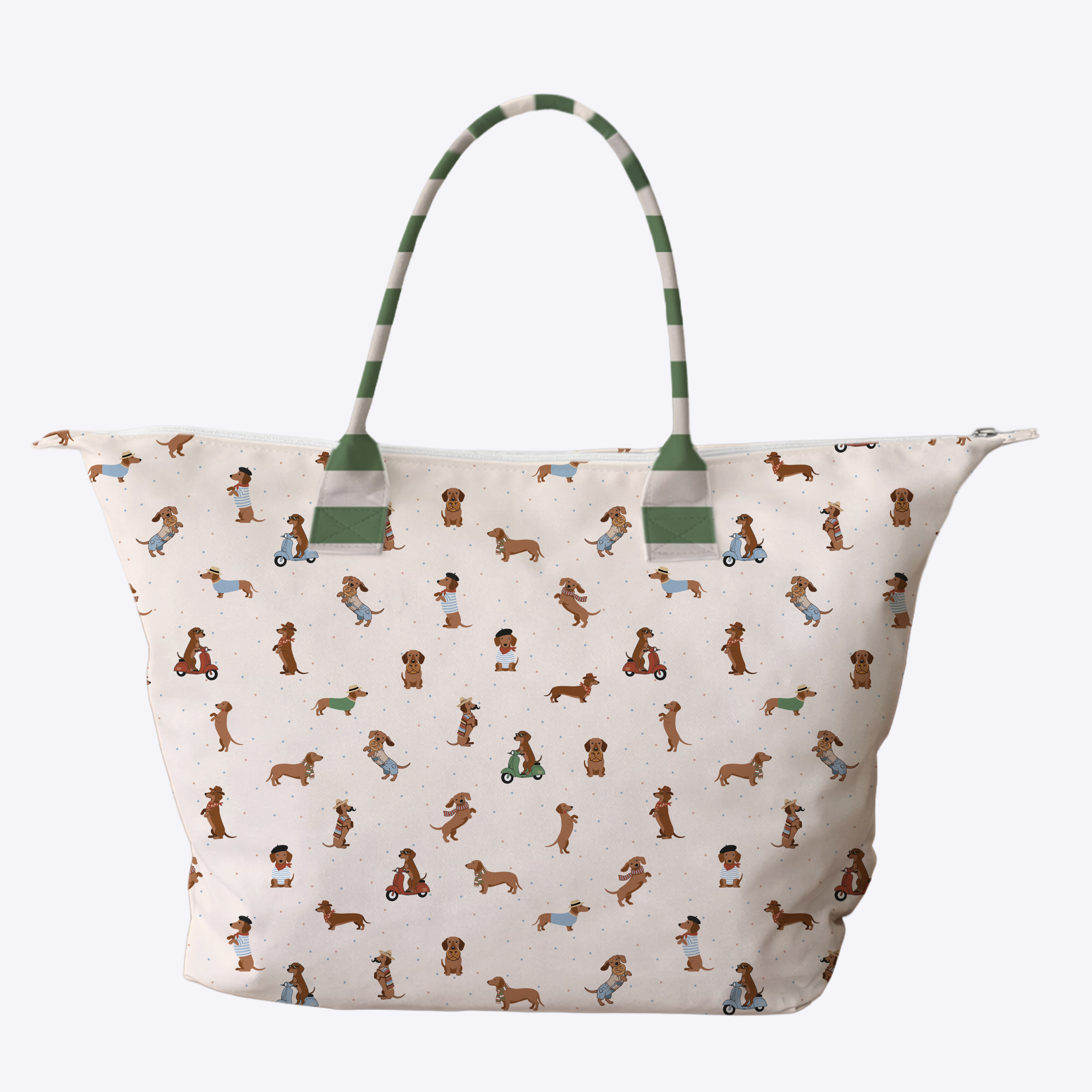 BOLSA SIGNATURE PERRO SALCHICHA VERDE