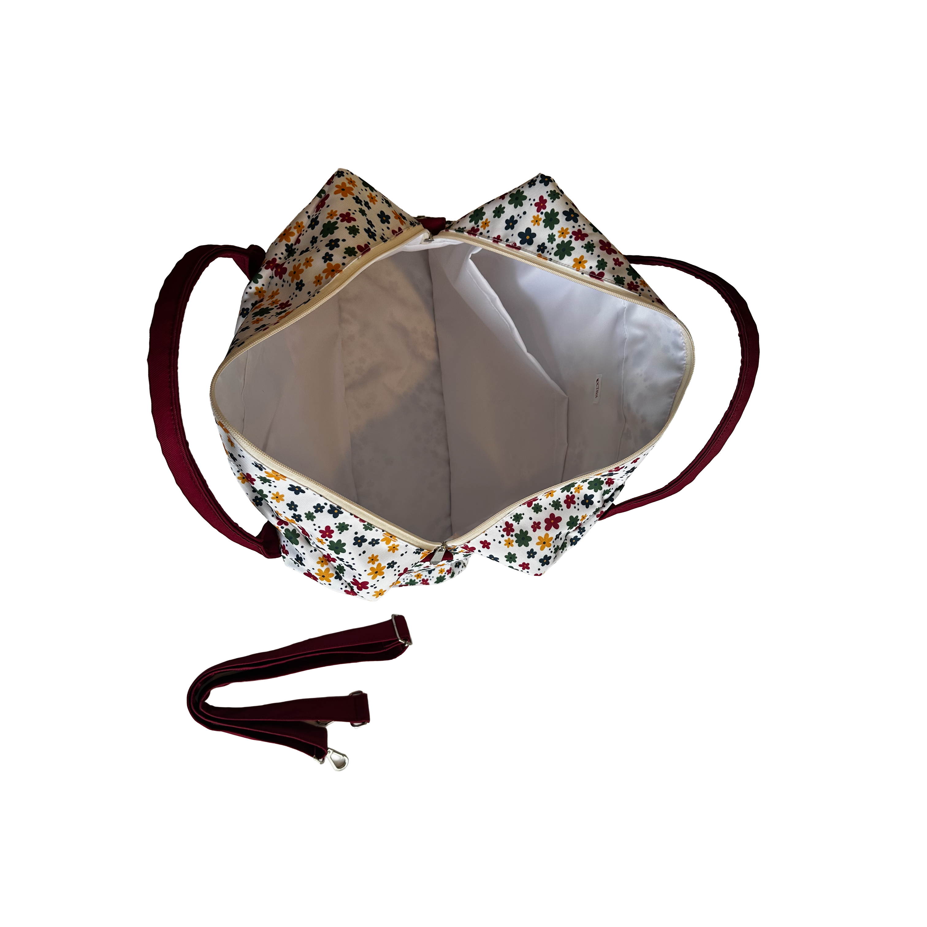 BOLSA DE VIAJE FLORES COLORIDAS