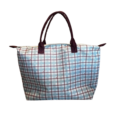 BOLSA TOTE GRANDE CON COSMETIQUERA AJEDREZ OCTAVA