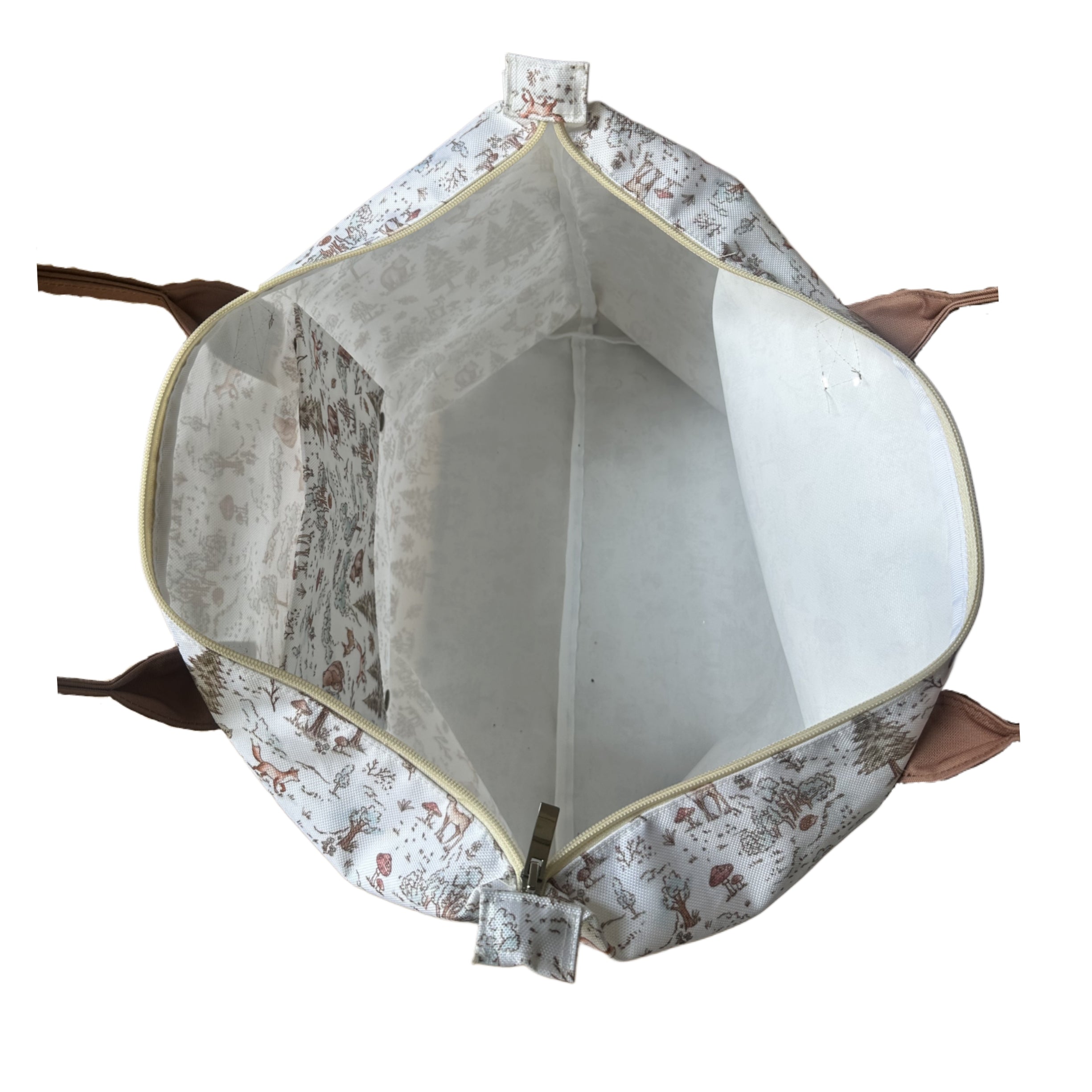 BOLSA TOTE GRANDE CON COSMETIQUERA BOSQUE