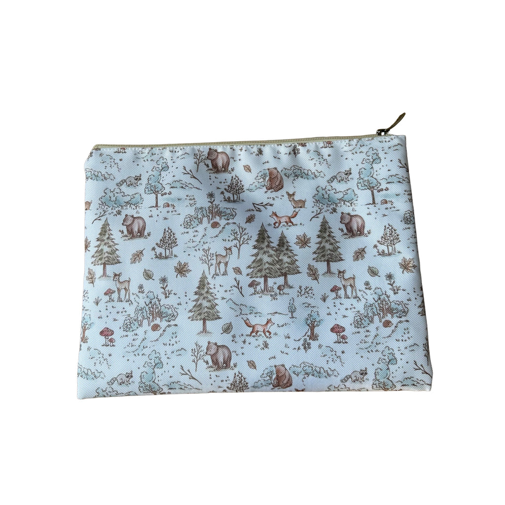 BOLSA TOTE GRANDE CON COSMETIQUERA BOSQUE