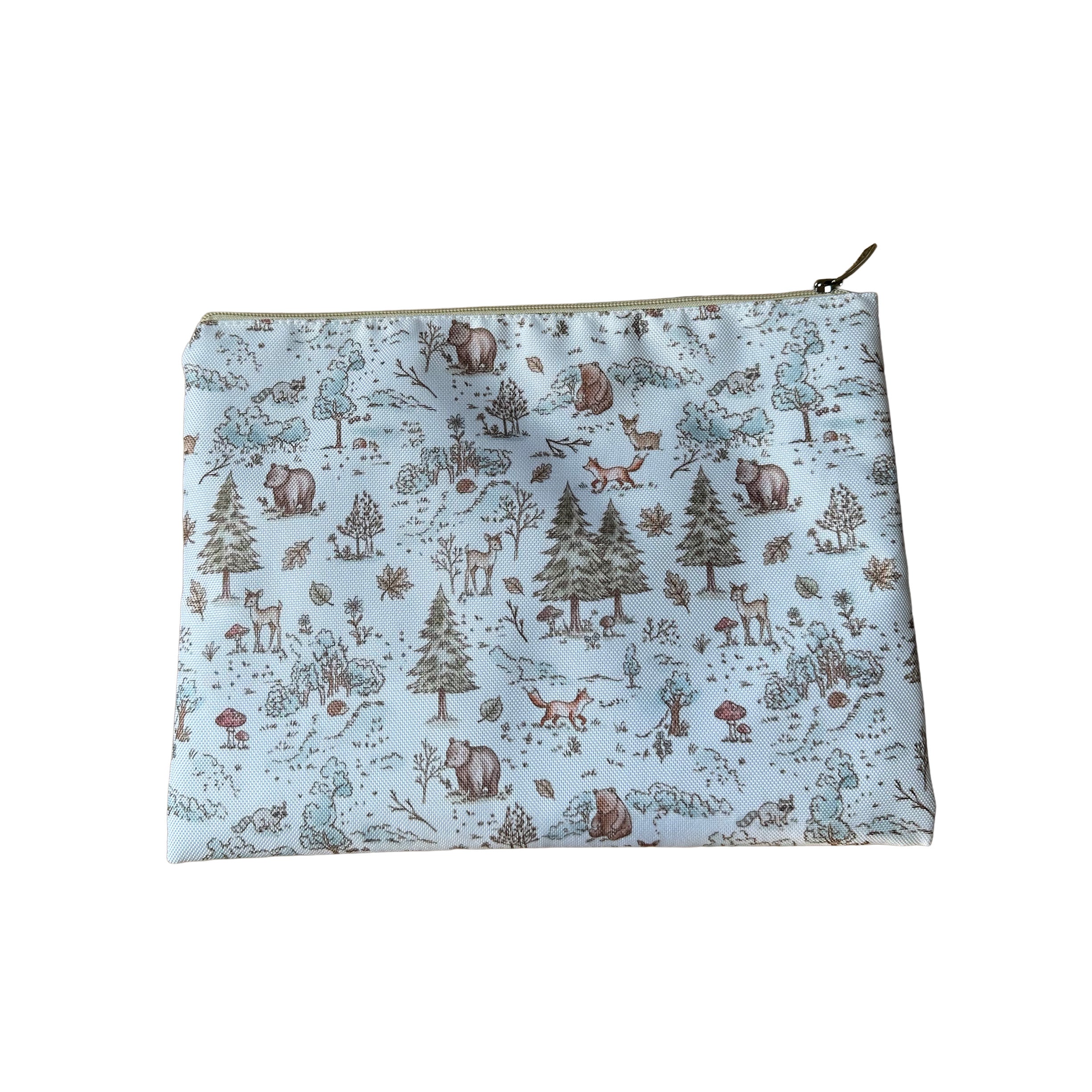 BOLSA TOTE GRANDE CON COSMETIQUERA BOSQUE
