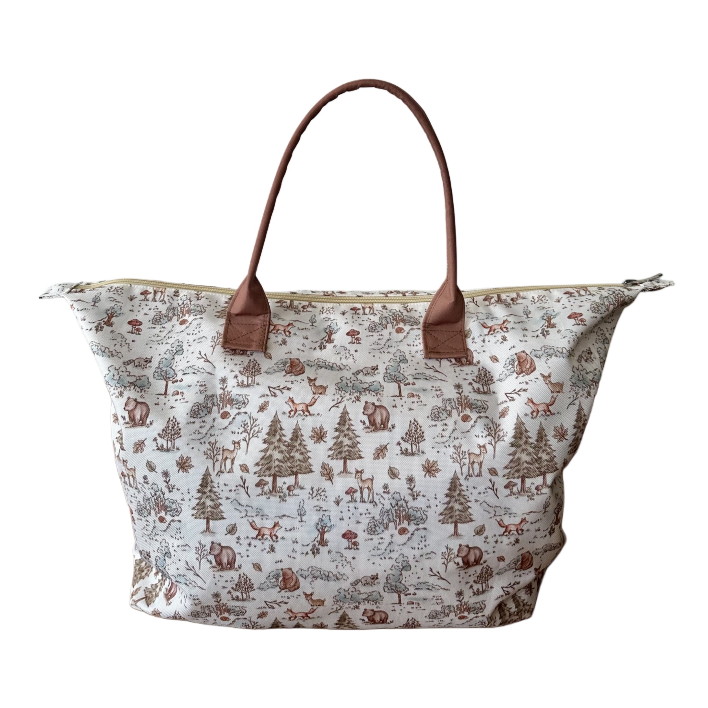 BOLSA TOTE GRANDE CON COSMETIQUERA BOSQUE