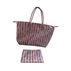 BOLSA TOTE GRANDE CON COSMETIQUERA FLORES