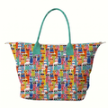 BOLSA TOTE GRANDE CON COSMETIQUERA GATOS