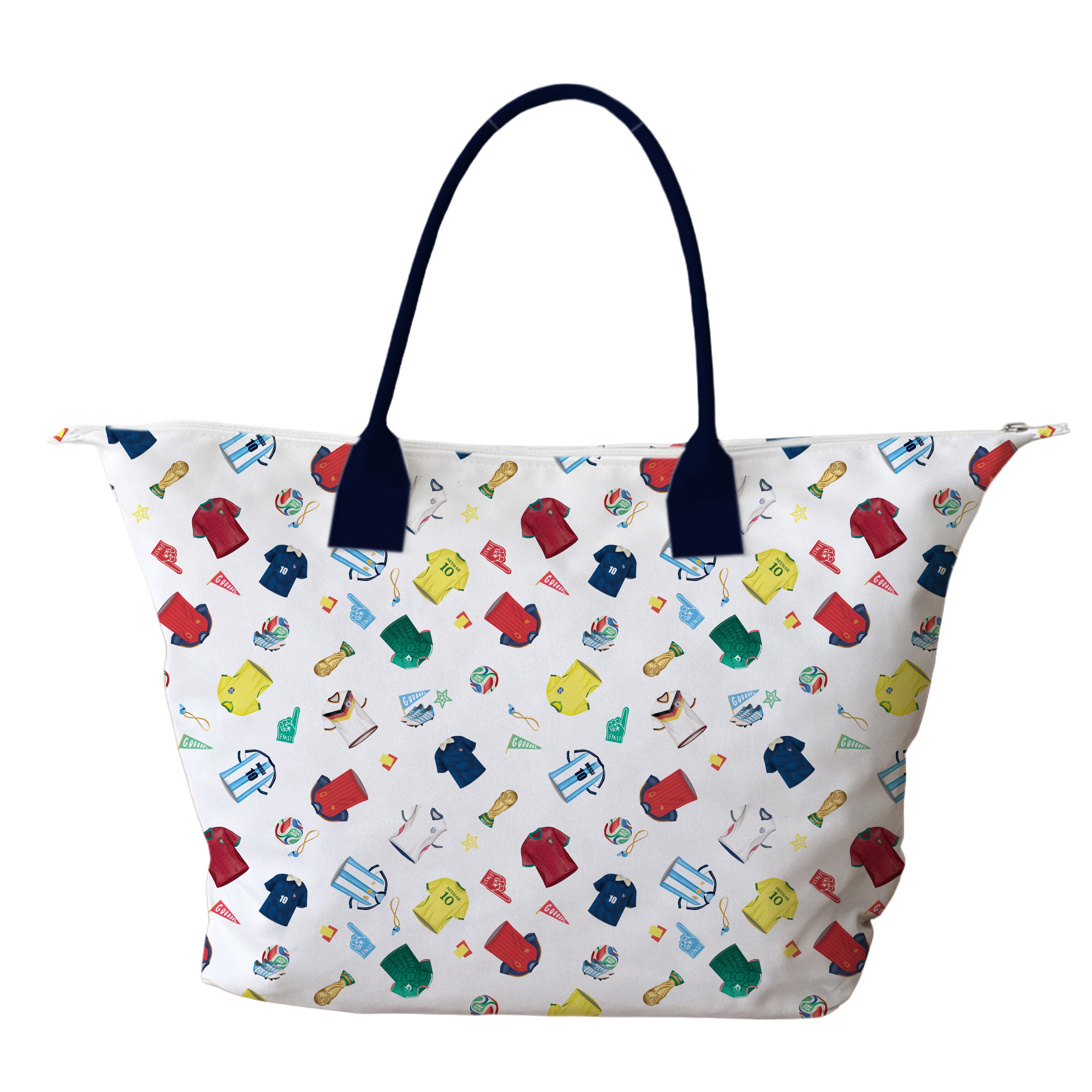BOLSA TOTE GRANDE CON COSMETIQUERA MUNDIAL