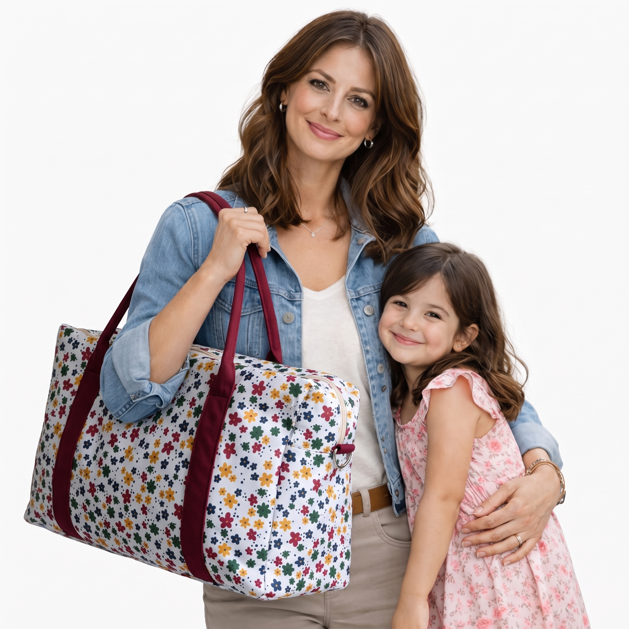 BOLSA DE VIAJE FLORES COLORIDAS