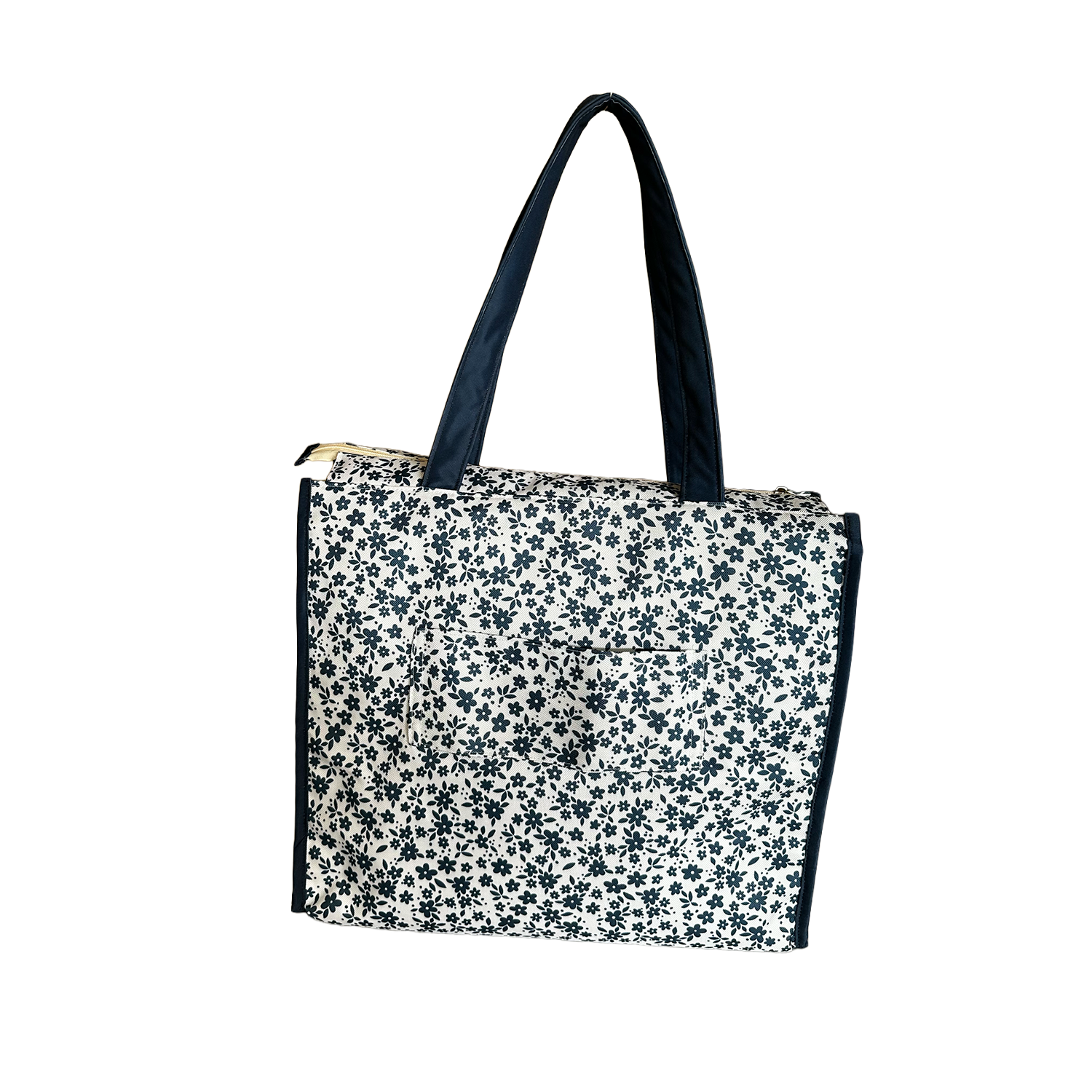 BOLSA CABE TODO GIGANTE FLORES AZULES