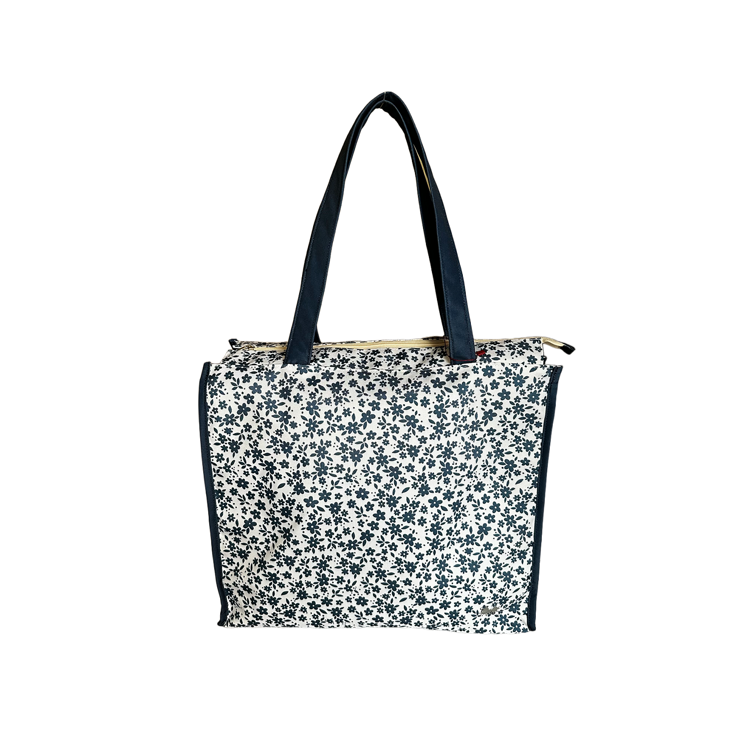BOLSA CABE TODO GIGANTE FLORES AZULES