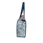 BOLSA CABE TODO GIGANTE FLORES AZULES