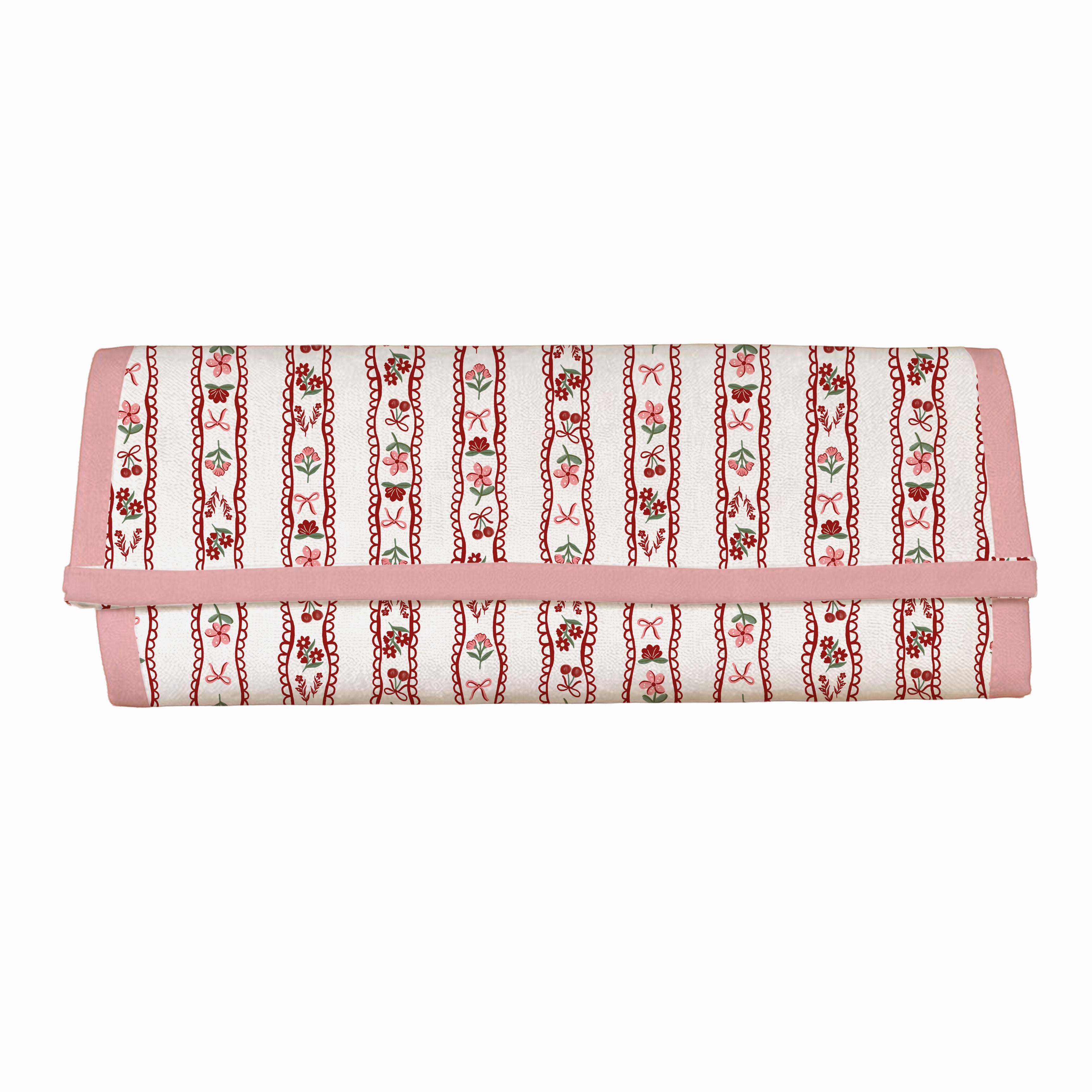 MALETA PAÑALERA CON CAMBIADOR FLORES