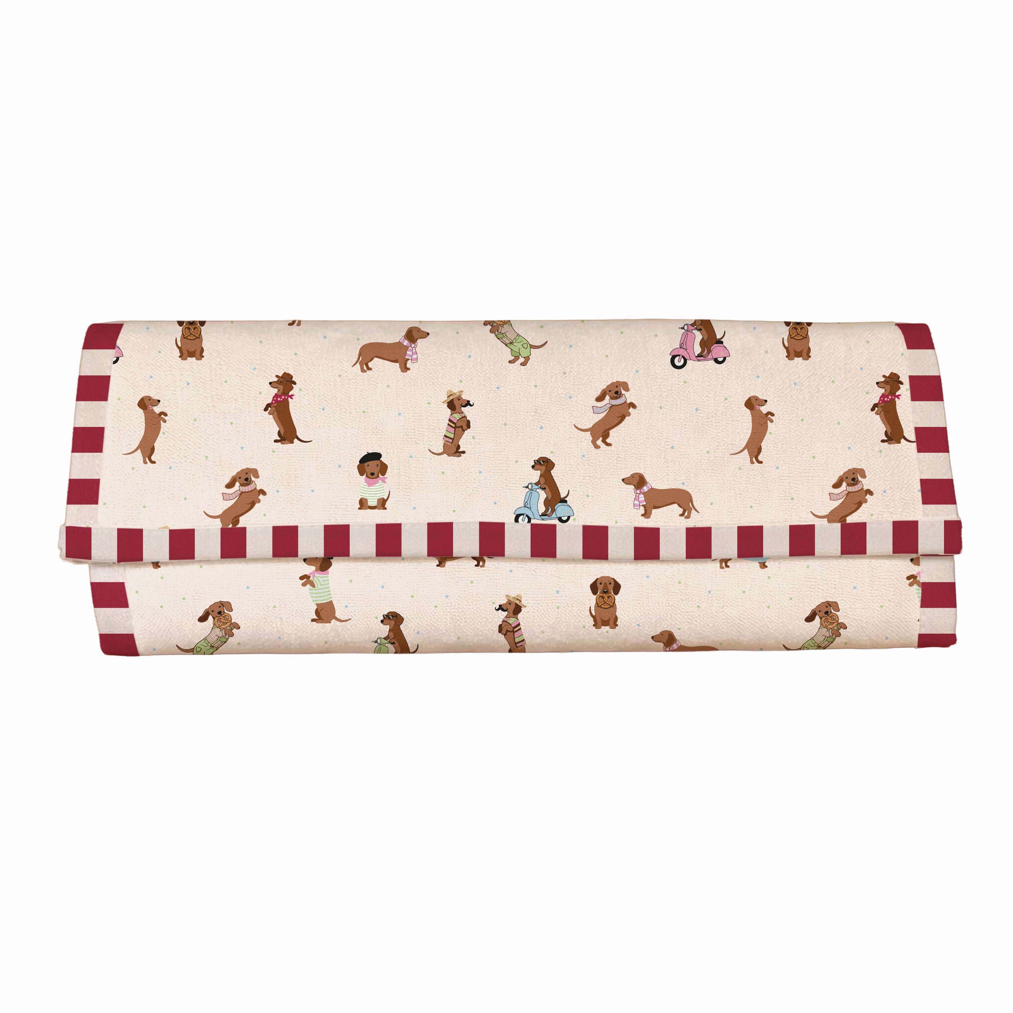 MALETA PAÑALERA CON CAMBIADOR PERRO SALCHICHA NIÑA