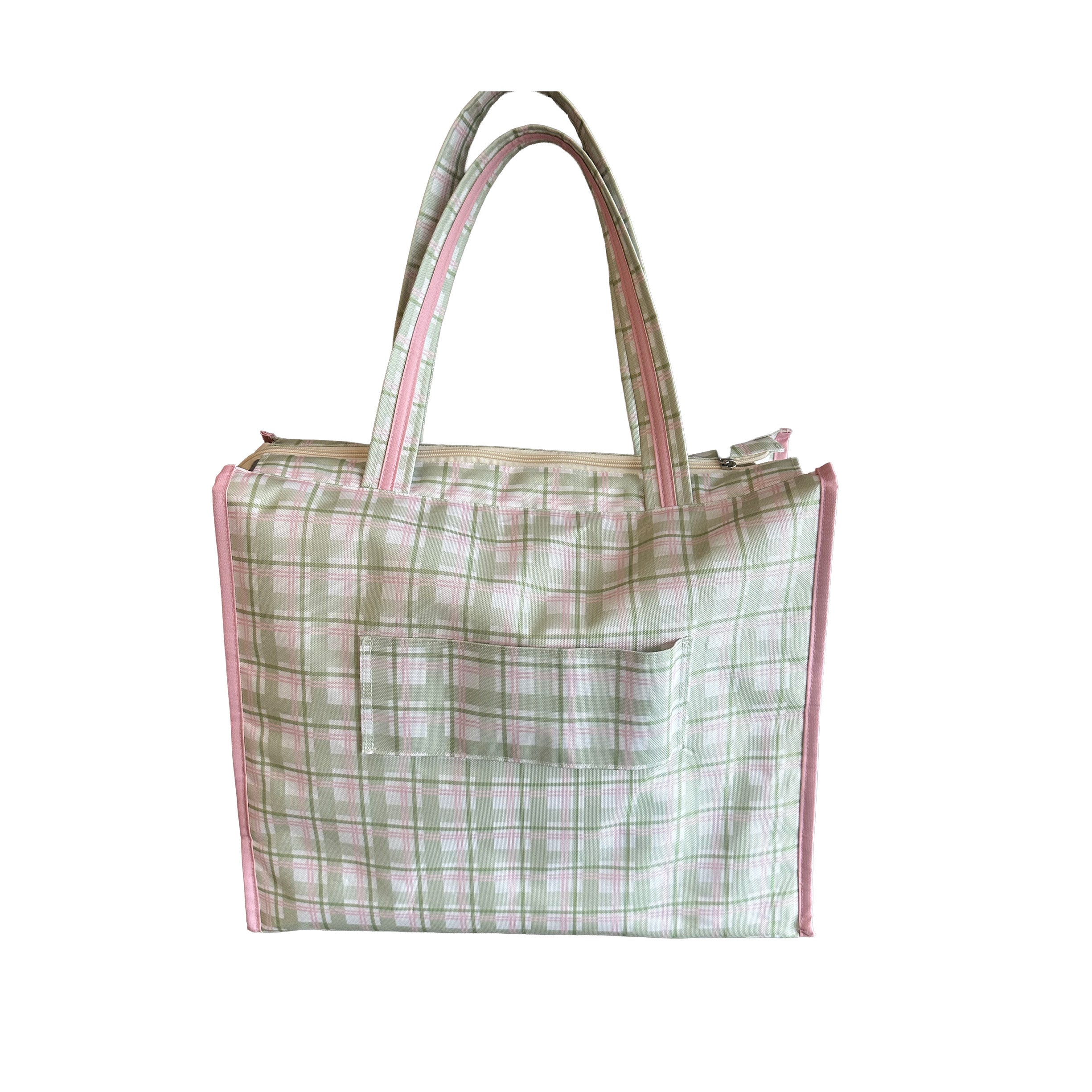 BOLSA CABE TODO GIGANTE AJEDREZ VERDE