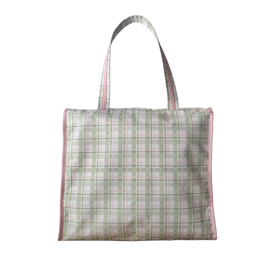 BOLSA CABE TODO GIGANTE AJEDREZ VERDE