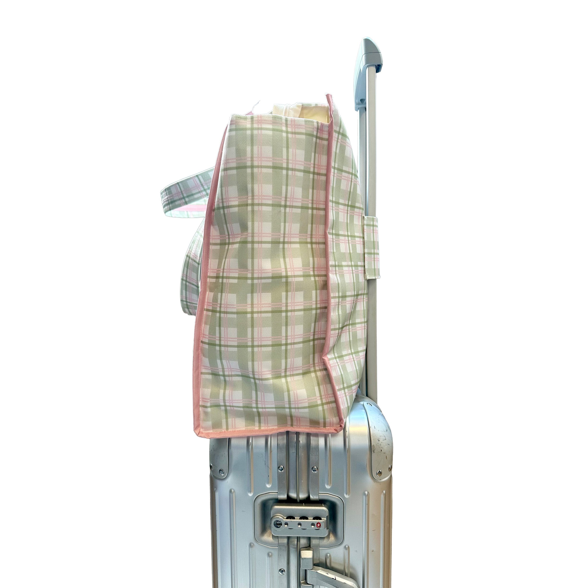 BOLSA CABE TODO GIGANTE AJEDREZ VERDE