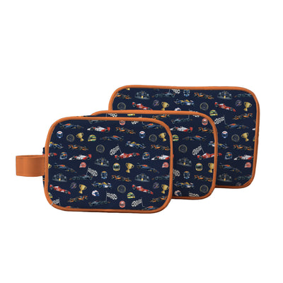 KIT 3 NECESERES ASA LATERAL F1 AZUL MARINO