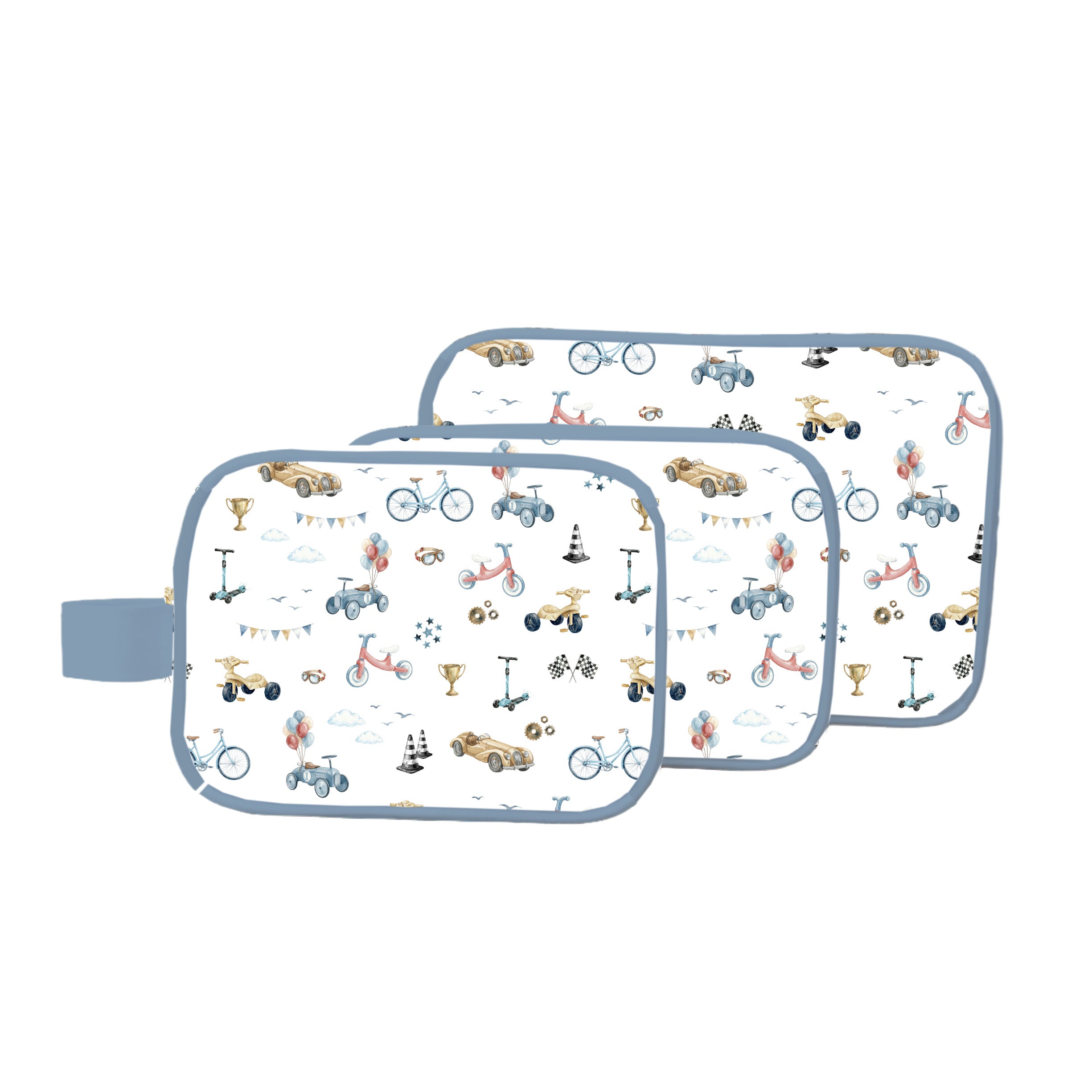 KIT 3 NECESERES OCTAVA CON ASA LATERAL