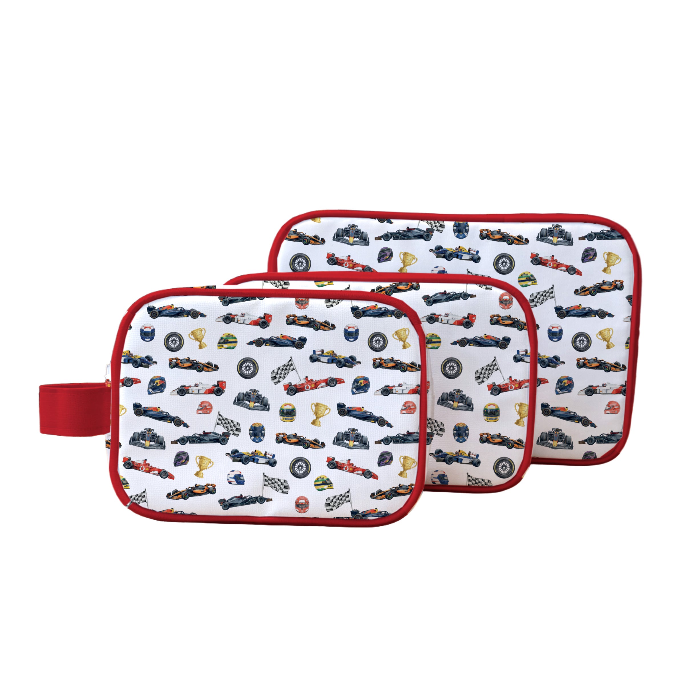 KIT 3 NECESERES OCTAVA CON ASA LATERAL