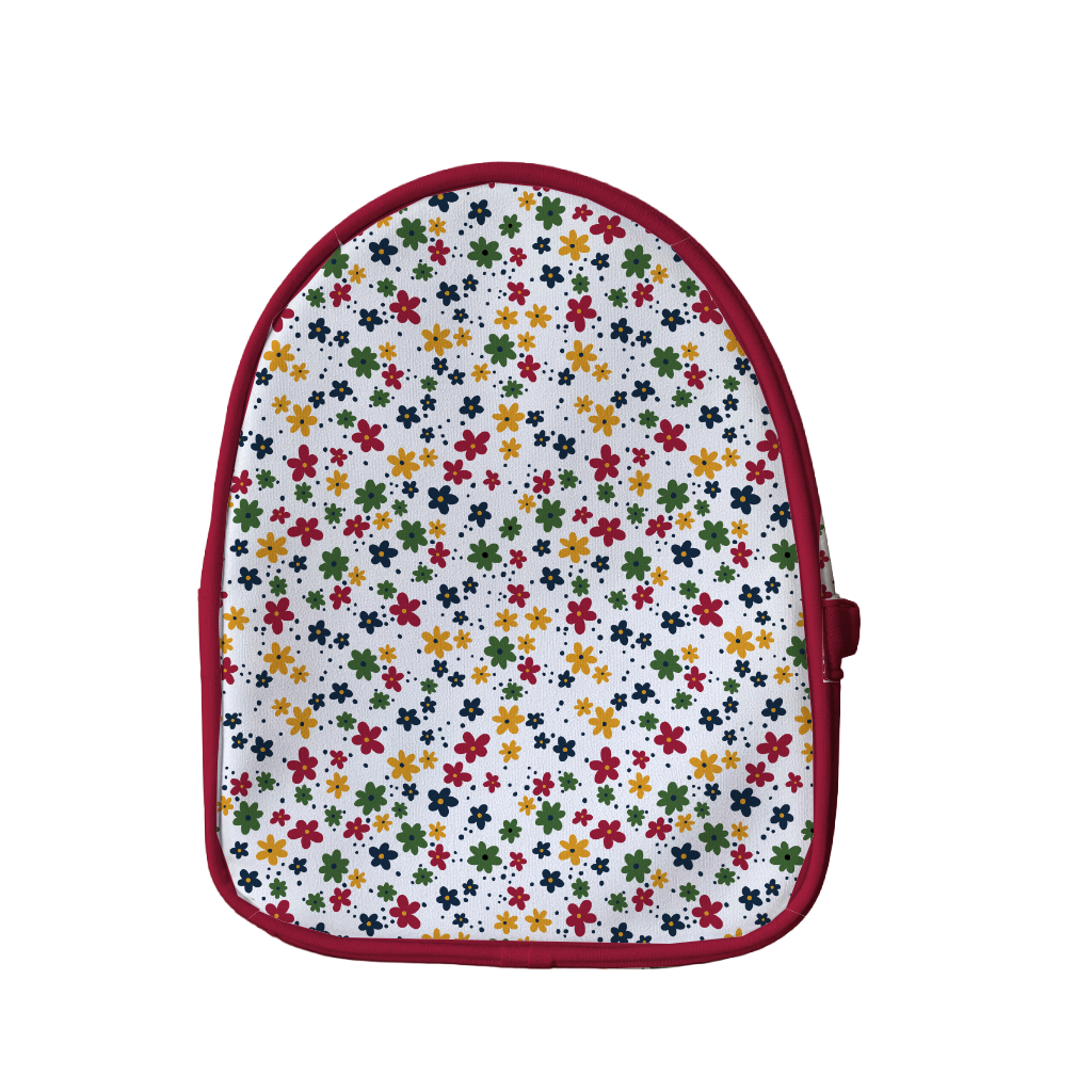 MOCHILA MINI BABY FLORES COLORIDAS