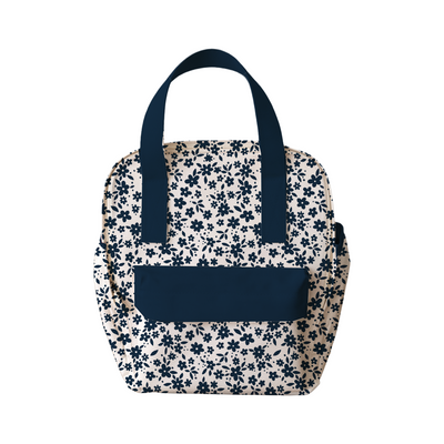 MI PRIMERA MOCHILA FLORES AZULES
