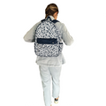 MOCHILA CLÁSICA FLORES AZULES