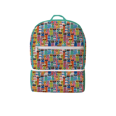 MOCHILA PAÑALERA IMPERMEABLE GATOS