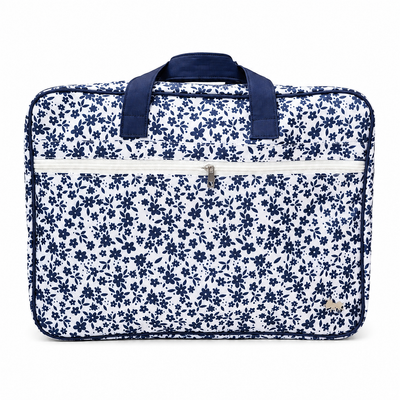 MALETA PARA FIN DE SEMANA FLORES AZULES