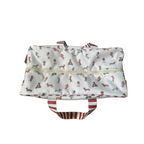 MALETA PARA FIN DE SEMANA PERROS SALCHICHA UNISEX ROJO