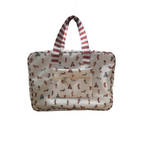 MALETA PARA FIN DE SEMANA PERROS SALCHICHA UNISEX ROJO