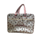 MALETA PARA FIN DE SEMANA PERROS SALCHICHA UNISEX ROJO