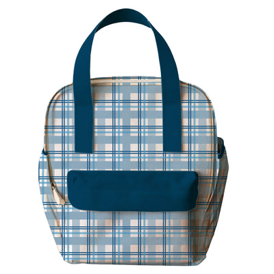 MI PRIMERA MOCHILA AJEDREZ AZUL