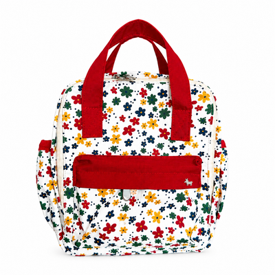 MI PRIMERA MOCHILA FLORES COLORIDAS