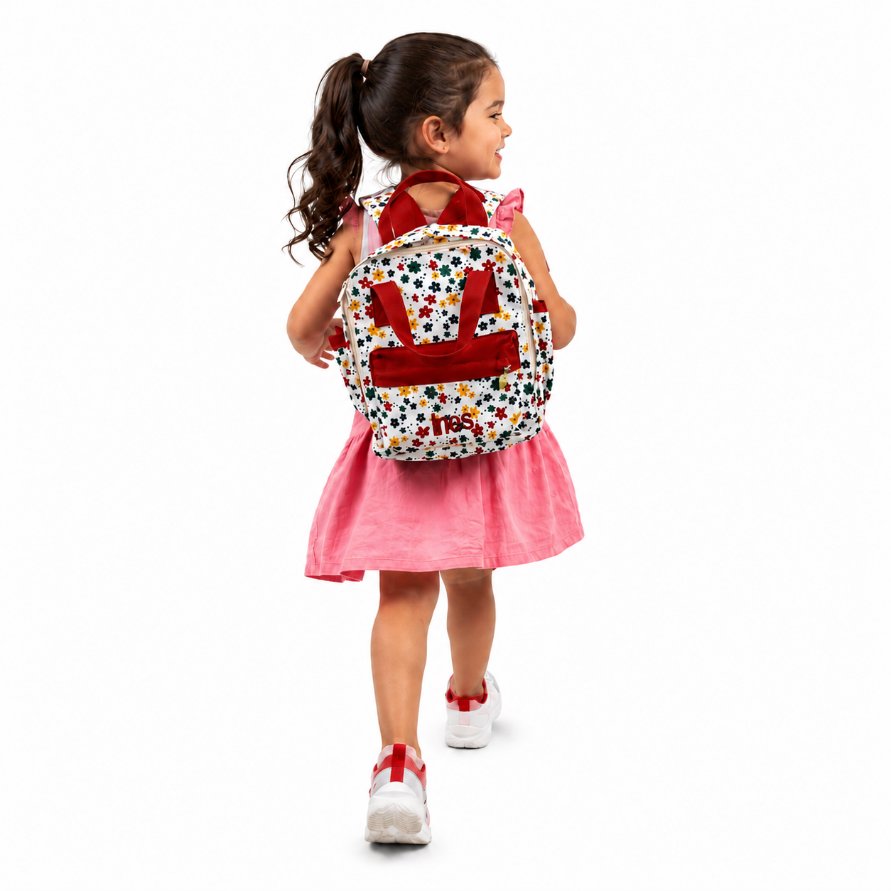 MI PRIMERA MOCHILA FLORES COLORIDAS