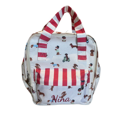 MI PRIMERA MOCHILA PERROS SALCHICHA NIÑA