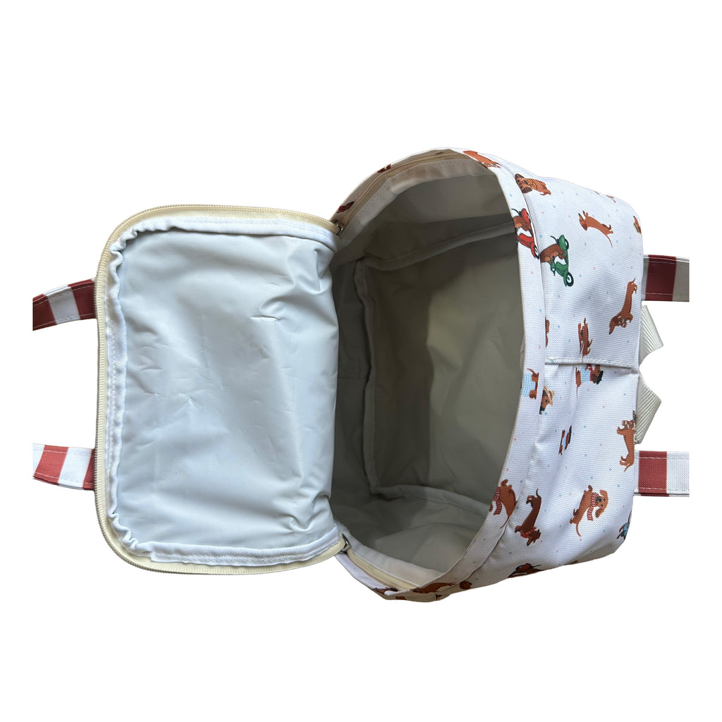 MI PRIMERA MOCHILA PERROS SALCHICHA UNISEX ROJO