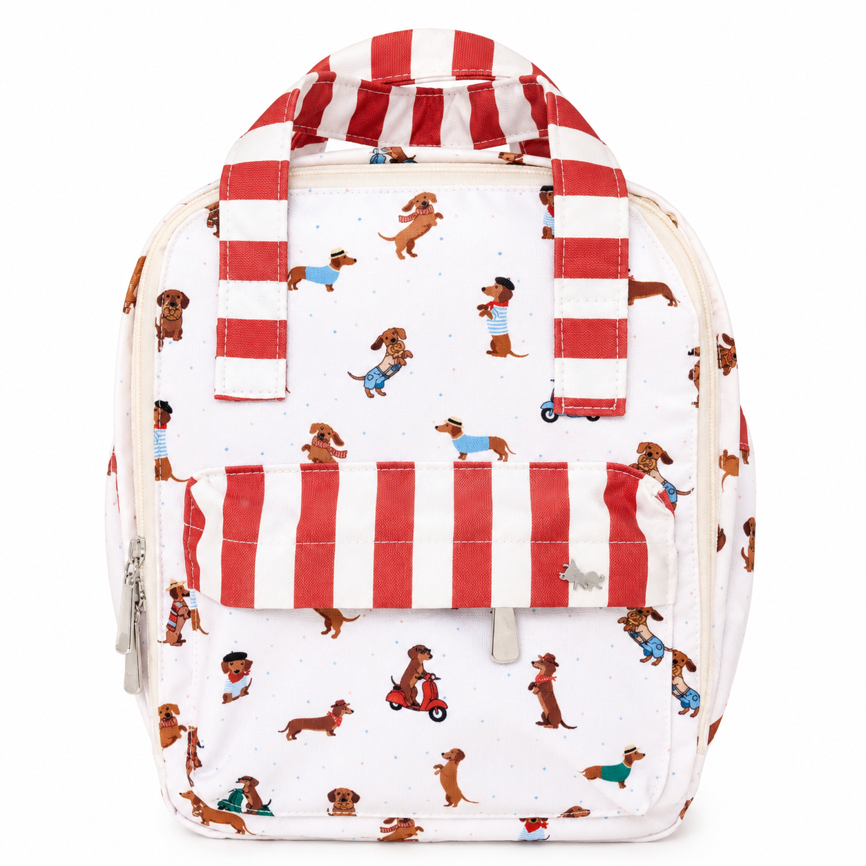 MI PRIMERA MOCHILA PERROS SALCHICHA UNISEX ROJO