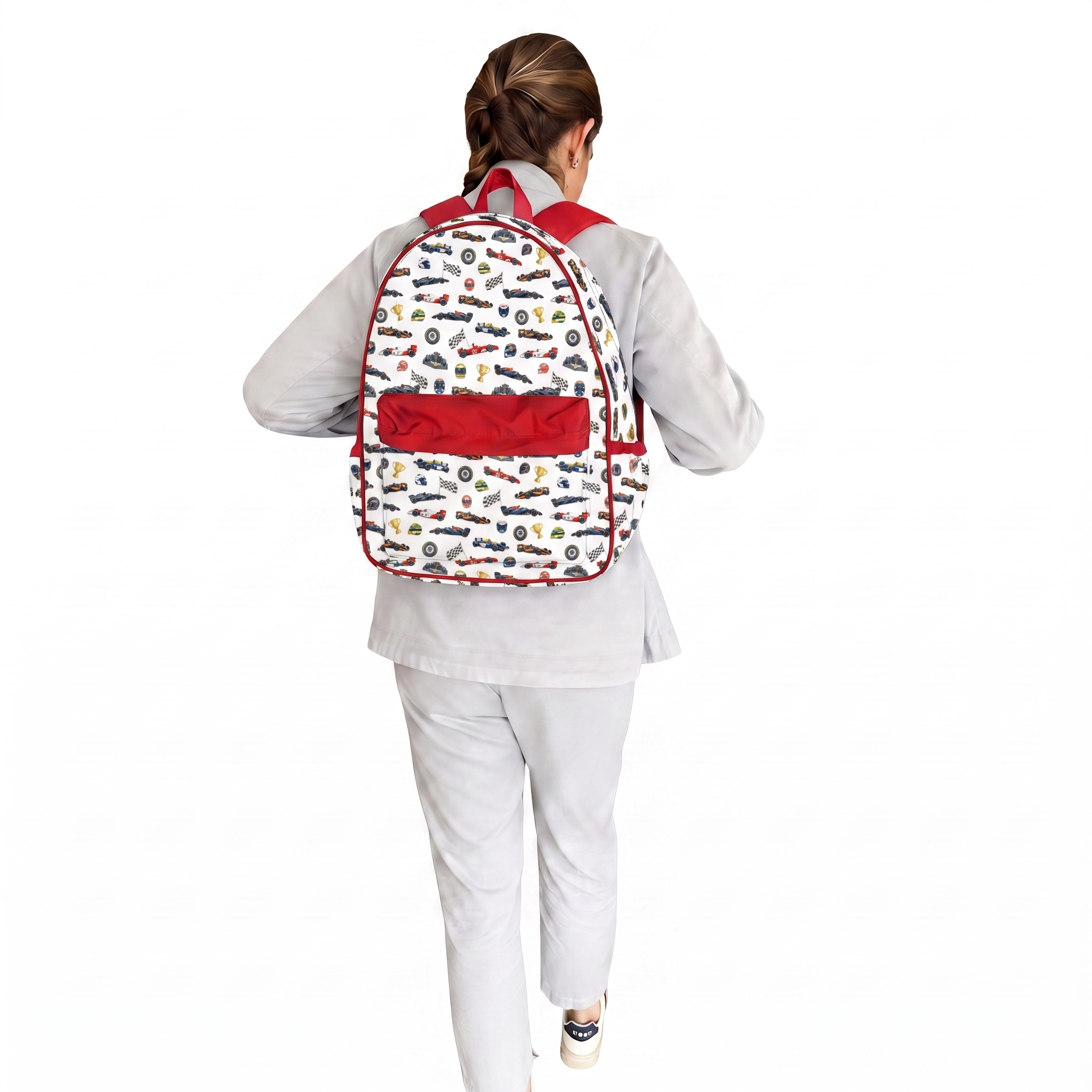 MOCHILA CLÁSICA F1 BLANCO