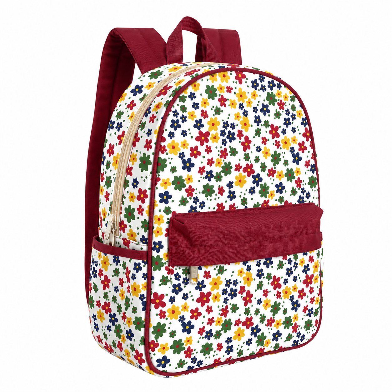 MOCHILA CLÁSICA FLORES COLORIDAS