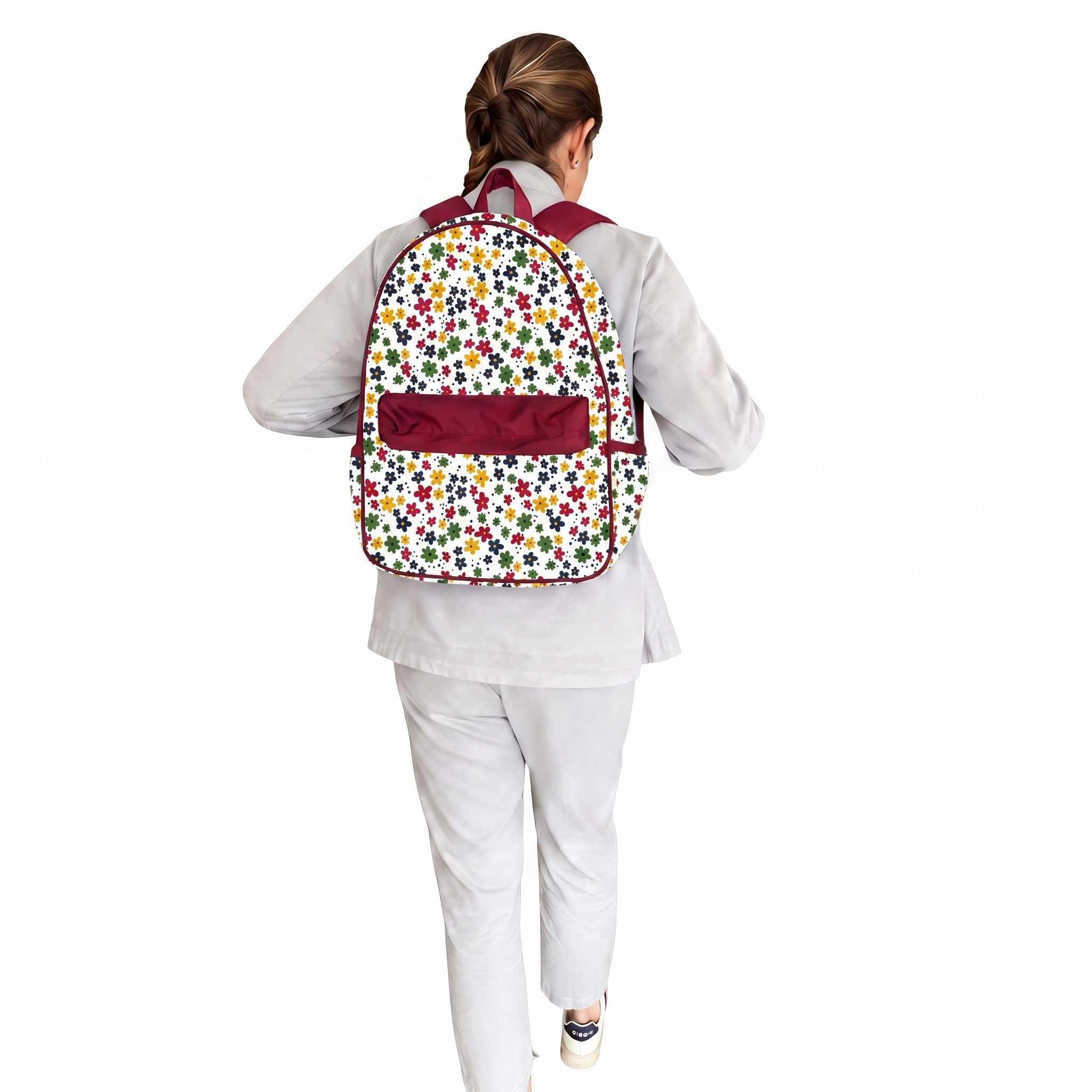 MOCHILA CLÁSICA FLORES COLORIDAS