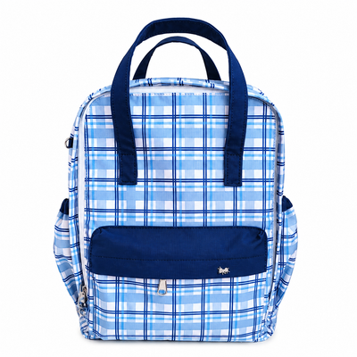 MOCHILA COOL PARA ESCUELA AJEDREZ AZUL