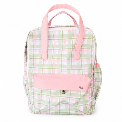 MOCHILA COOL PARA ESCUELA AJEDREZ VERDE