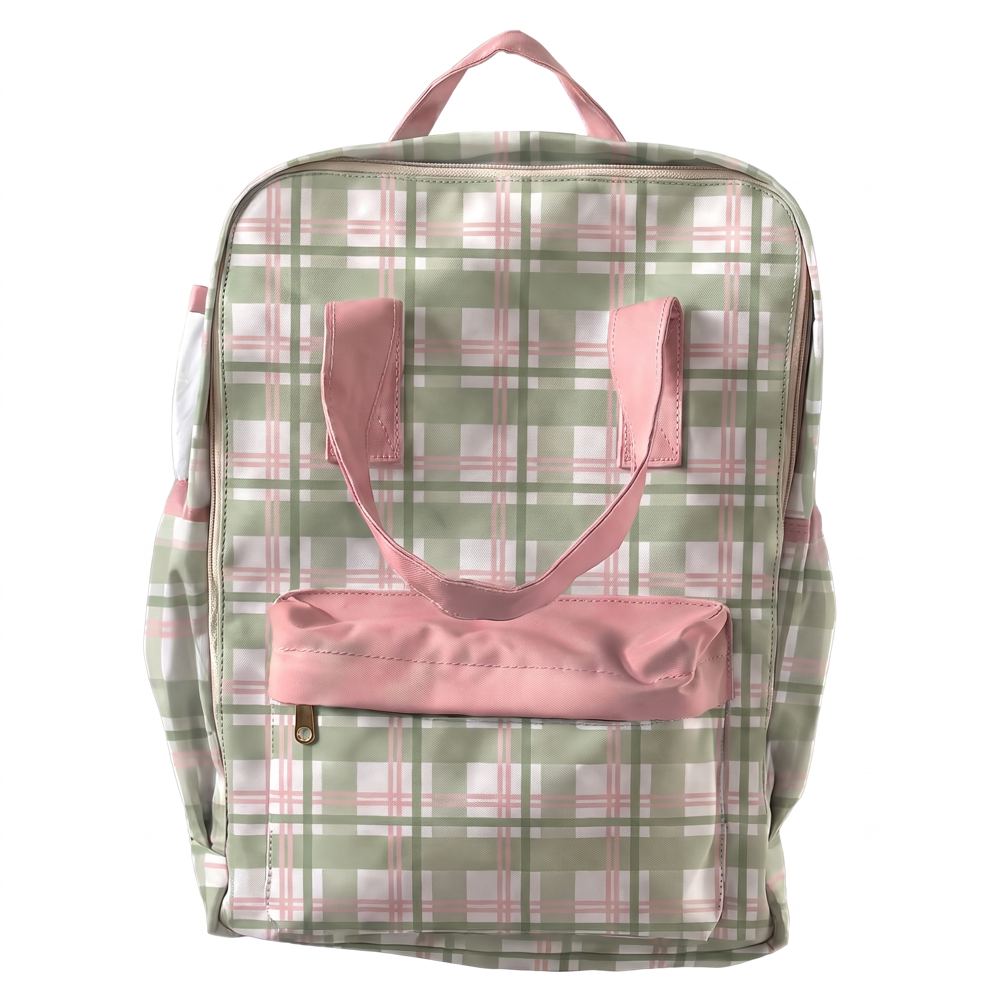 MOCHILA COOL PARA ESCUELA AJEDREZ VERDE