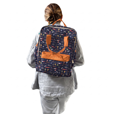 MOCHILA COOL PARA ESCUELA F1 AZUL MARINO