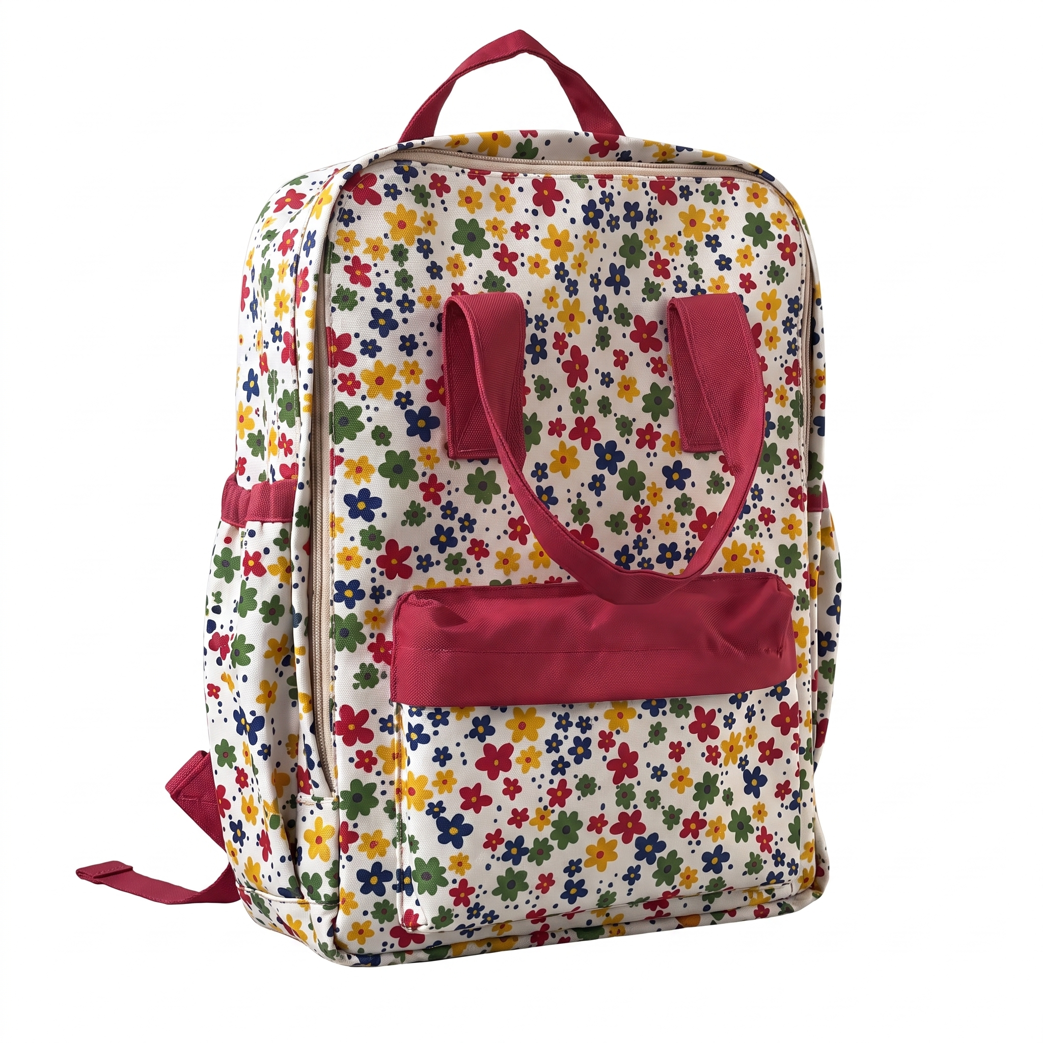 MOCHILA COOL PARA ESCUELA FLORES COLORIDAS