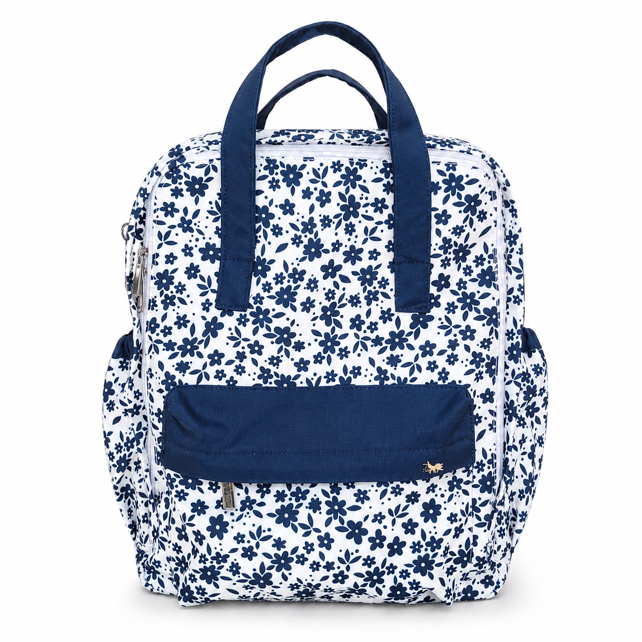 MOCHILA COOL PARA ESCUELA FLORES AZULES