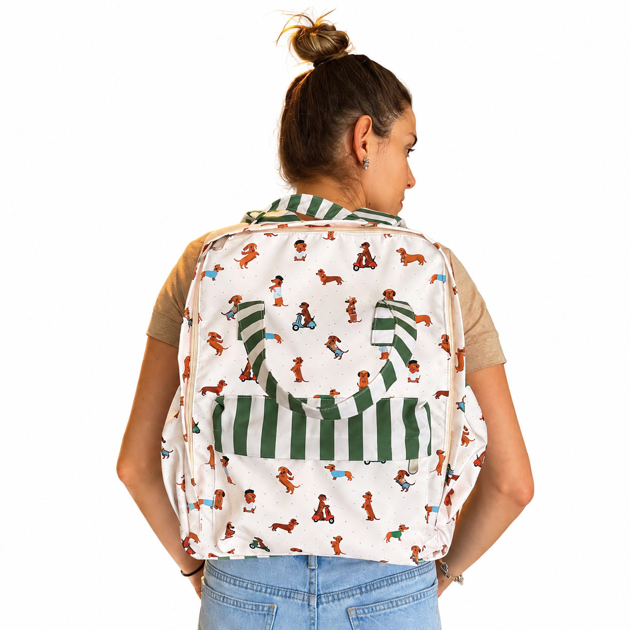 MOCHILA COOL PARA ESCUELA PERROS SALCHICHA NIÑO