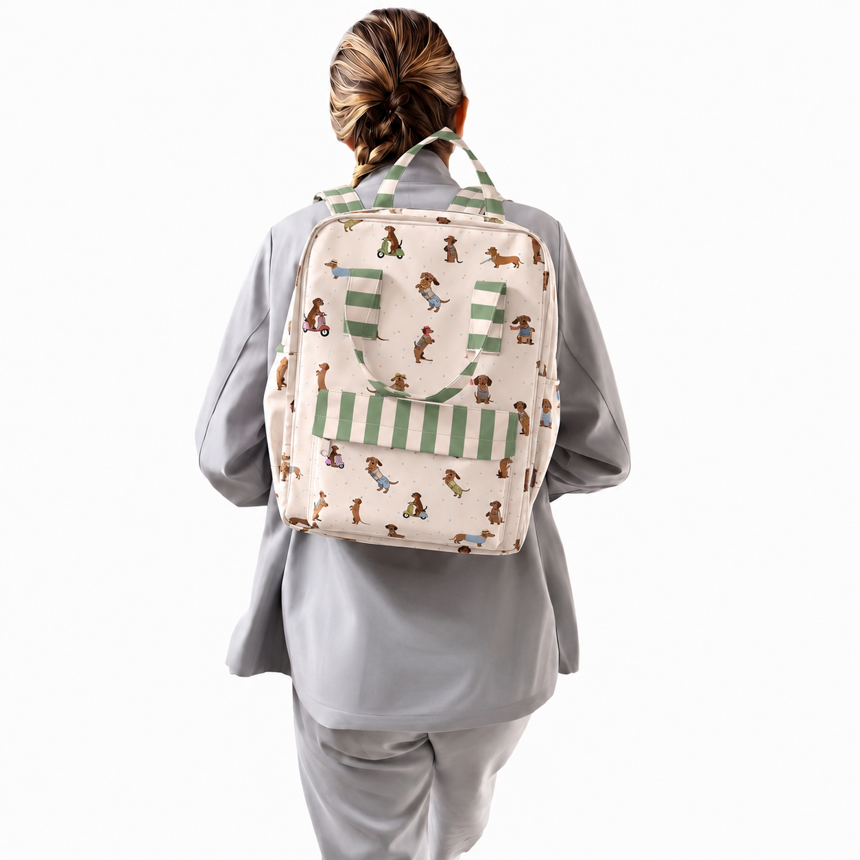MOCHILA COOL PARA ESCUELA PERROS SALCHICHA NIÑO